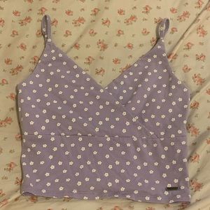 flower print hollister tank top